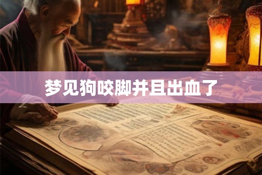 梦见狗咬脚并且出血了