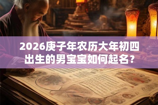 2026庚子年农历大年初四出生的男宝宝如何起名？