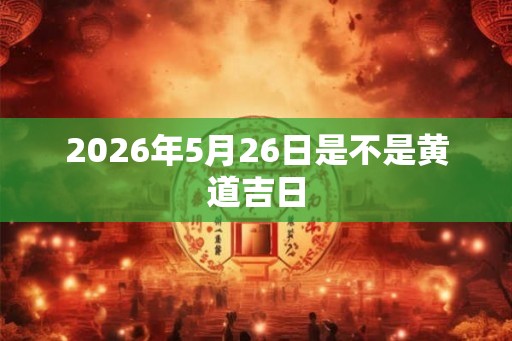 2026年5月26日是不是黄道吉日