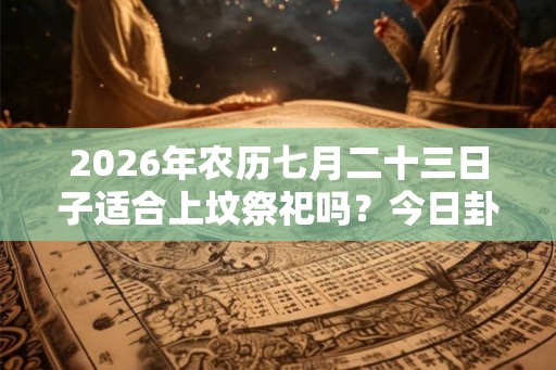 2026年农历七月二十三日子适合上坟祭祀吗？今日卦象如何？