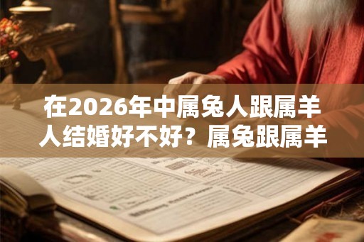 在2026年中属兔人跟属羊人结婚好不好？属兔跟属羊婚姻好吗？