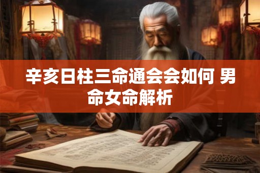 辛亥日柱三命通会会如何 男命女命解析 辛亥日柱三命通会会如何 男命女命解析