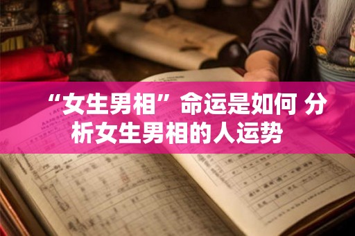 “女生男相”命运是如何 分析女生男相的人运势