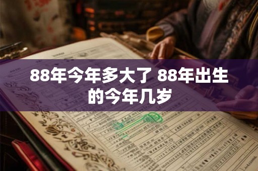 88年今年多大了 88年出生的今年几岁