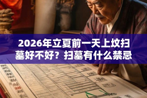 2026年立夏前一天上坟扫墓好不好？扫墓有什么禁忌？