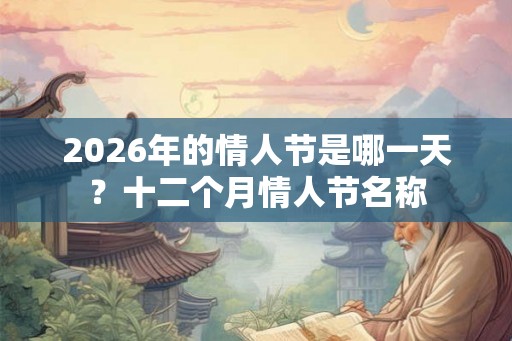 2026年的情人节是哪一天？十二个月情人节名称