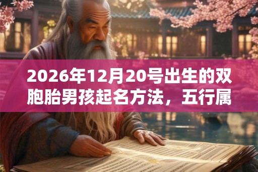 2026年12月20号出生的双胞胎男孩起名方法，五行属什么