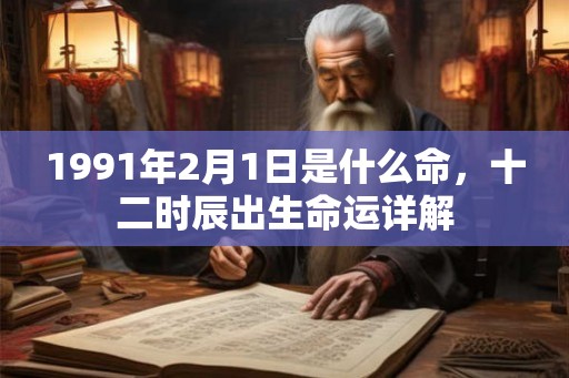 1991年2月1日是什么命，十二时辰出生命运详解