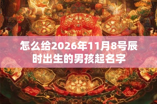 怎么给2026年11月8号辰时出生的男孩起名字 怎么给2026年11月8号辰时出生的男孩起名字