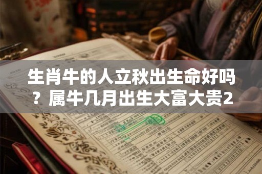 生肖牛的人立秋出生命好吗？属牛几月出生大富大贵2026