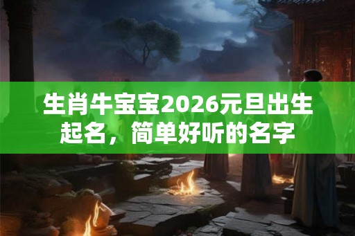 生肖牛宝宝2026元旦出生起名,简单好听的名字 生肖牛宝宝2026元旦出生起名,简单好听的名字