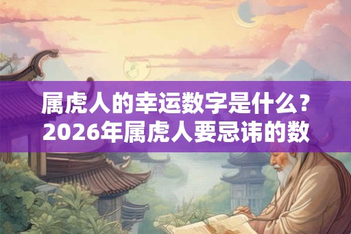 属虎人的幸运数字是什么？2026年属虎人要忌讳的数字是什么？