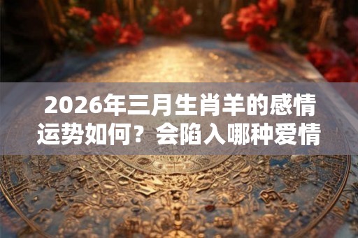2026年三月生肖羊的感情运势如何?会陷入哪种爱情? 2026年三月生肖羊的感情运势如何?会陷入哪种爱情?