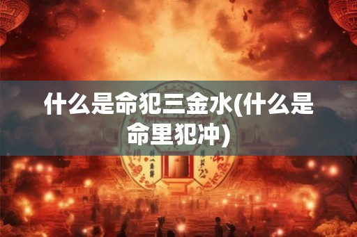 什么是命犯三金水(什么是命里犯冲)
