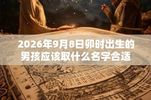 2026年9月8日卯时出生的男孩应该取什么名字合适