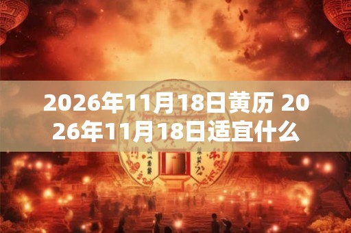 2026年11月18日黄历 2026年11月18日适宜什么 2026年11月18日黄历 2026年11月18日适宜什么