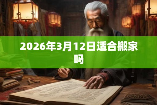 2026年3月12日适合搬家吗