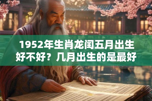 1952年生肖龙闰五月出生好不好？几月出生的是最好的？