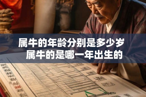 属牛的年龄分别是多少岁  属牛的是哪一年出生的