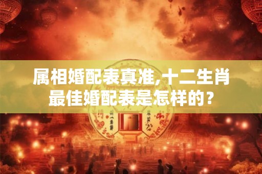 属相婚配表真准,十二生肖最佳婚配表是怎样的？