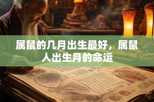 属鼠的几月出生最好，属鼠人出生月的命运