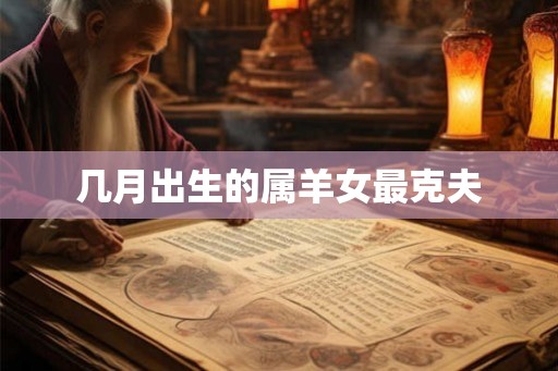 几月出生的属羊女最克夫