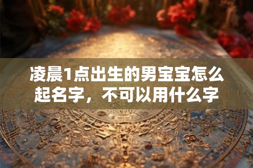凌晨1点出生的男宝宝怎么起名字，不可以用什么字