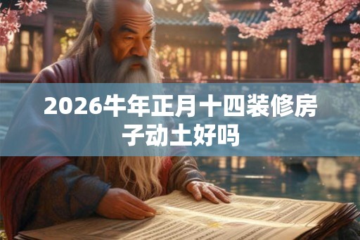 2026牛年正月十四装修房子动土好吗