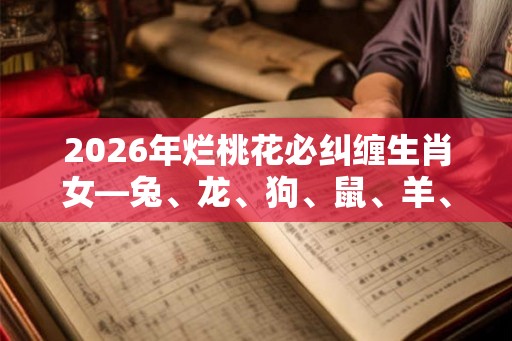2026年烂桃花必纠缠生肖女—兔、龙、狗、鼠、羊、蛇、牛