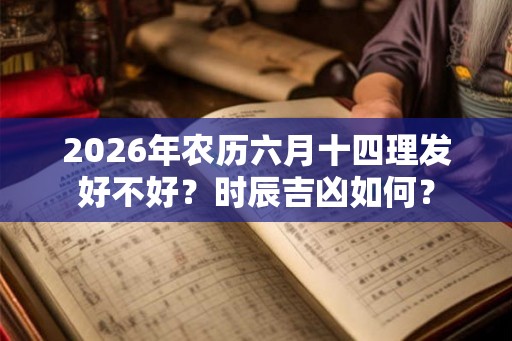 2026年农历六月十四理发好不好？时辰吉凶如何？