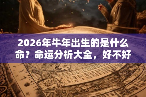 2026年牛年出生的是什么命？命运分析大全，好不好？