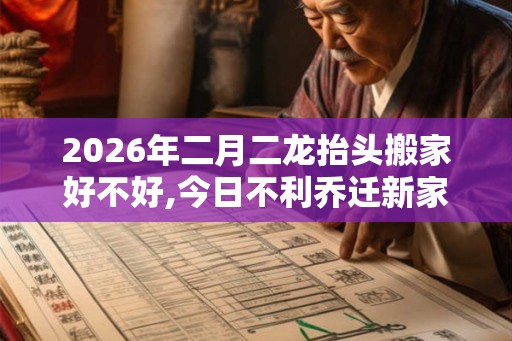 2026年二月二龙抬头搬家好不好,今日不利乔迁新家 2026年二月二龙抬头搬家好不好,今日不利乔迁新家