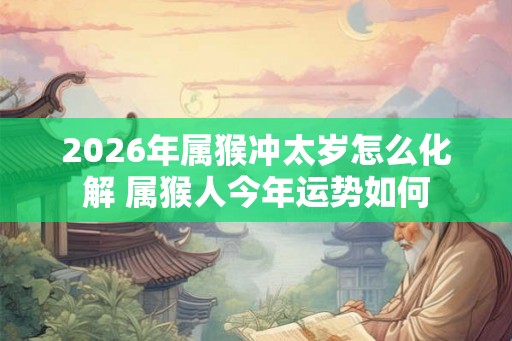 2026年属猴冲太岁怎么化解 属猴人今年运势如何