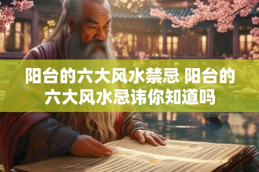 阳台的六大风水禁忌 阳台的六大风水忌讳你知道吗 阳台的六大风水禁忌 阳台的六大风水忌讳你知道吗