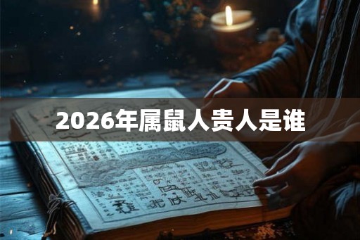 2026年属鼠人贵人是谁
