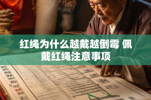 红绳为什么越戴越倒霉 佩戴红绳注意事项