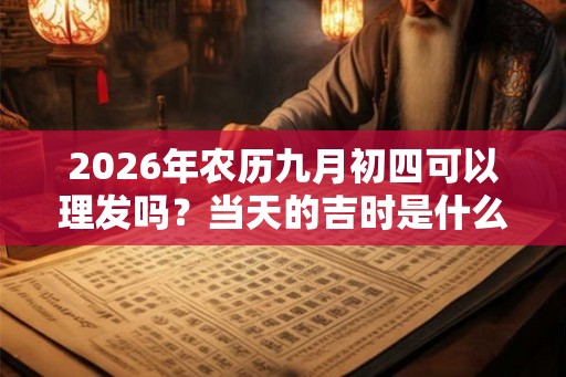 2026年农历九月初四可以理发吗？当天的吉时是什么时候？