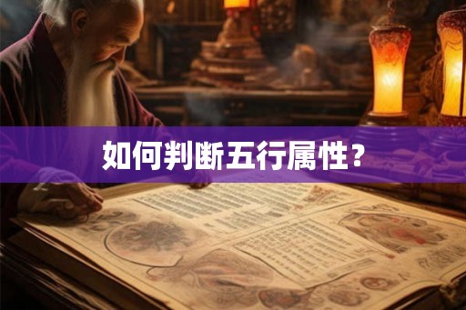 如何判断五行属性？