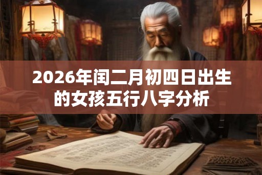 2026年闰二月初四日出生的女孩五行八字分析