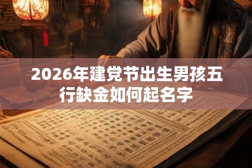 2026年建党节出生男孩五行缺金如何起名字 2026年建党节出生男孩五行缺金如何起名字