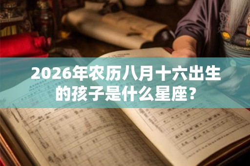 2026年农历八月十六出生的孩子是什么星座？