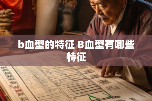b血型的特征 B血型有哪些特征