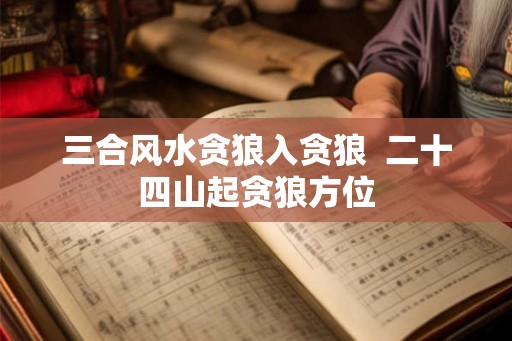 三合风水贪狼入贪狼  二十四山起贪狼方位