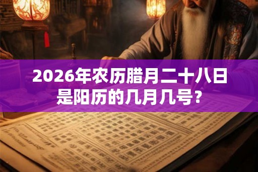 2026年农历腊月二十八日是阳历的几月几号? 2026年农历腊月二十八日是阳历的几月几号?
