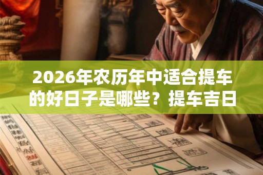 2026年农历年中适合提车的好日子是哪些？提车吉日怎么选择？