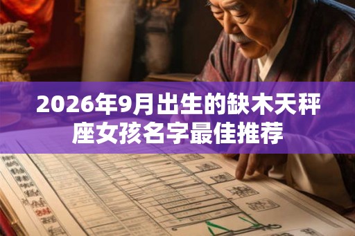 2026年9月出生的缺木天秤座女孩名字最佳推荐
