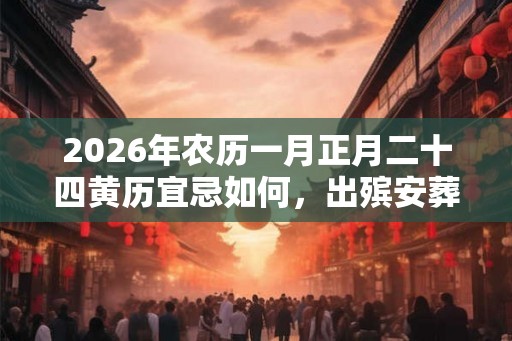 2026年农历一月正月二十四黄历宜忌如何，出殡安葬行吗？