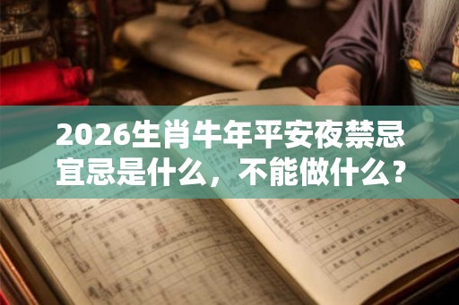 2026生肖牛年平安夜禁忌宜忌是什么，不能做什么？