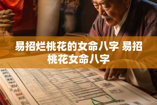 易招烂桃花的女命八字 易招桃花女命八字