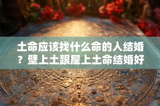 土命应该找什么命的人结婚？壁上土跟屋上土命结婚好不好？